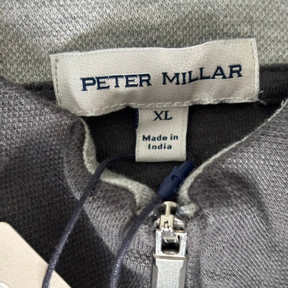 Peter‎ Millar Indiana University Hoosiers Crown Comfort Quarter Zip Sz XL Gray - Picture 3 of 6